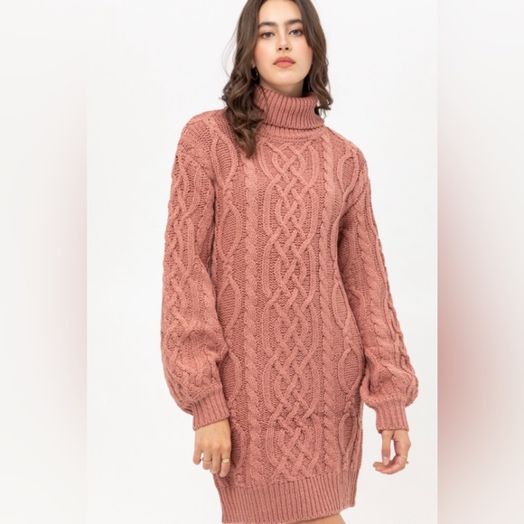 Mauve sweater dress various sizes - Picture 3 of 6